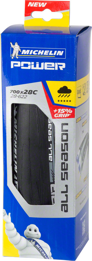 NEW Michelin Power All Season Tire - 700 x 28, Clincher, Folding, Black