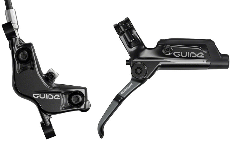 NEW SRAM Guide T Disc Brake and Lever - Front, Hydraulic, Post Mount, Black, A1