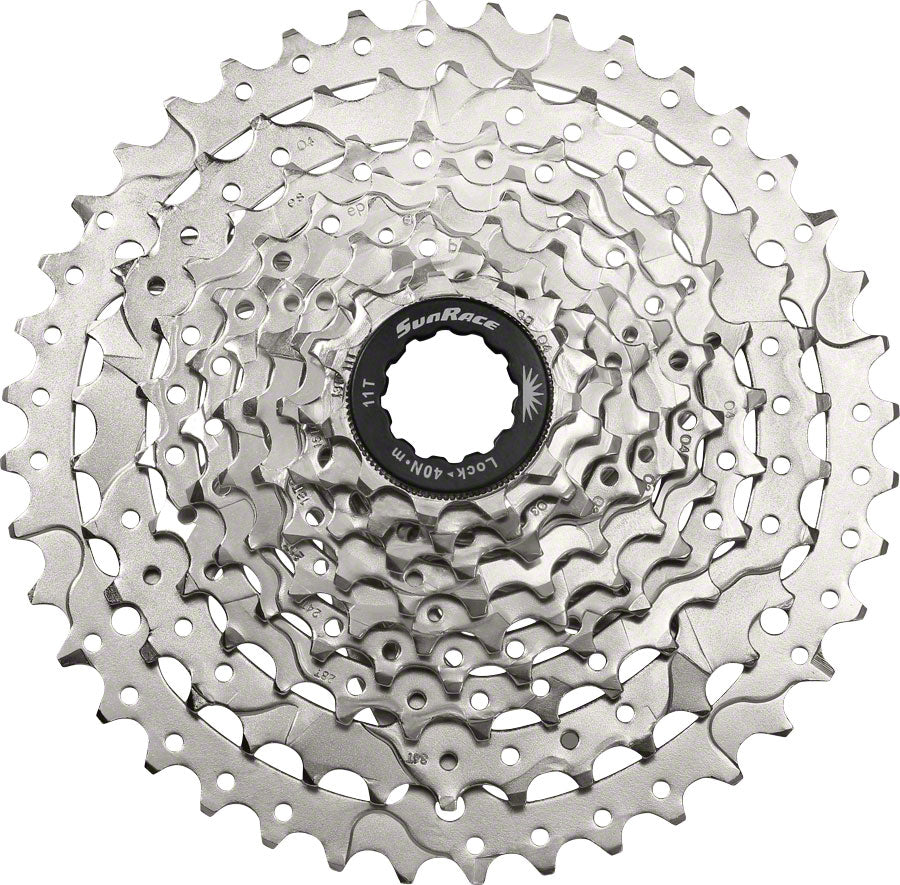 NEW SunRace M9 9 speed Cassette M9 9 Speed, 11-40t, Silver
