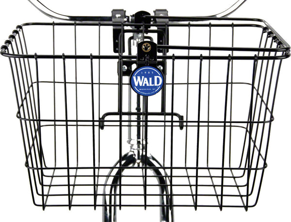 NEW Wald 3133 Front Quick Release Basket with Bolt-On Mount: Gloss Bla