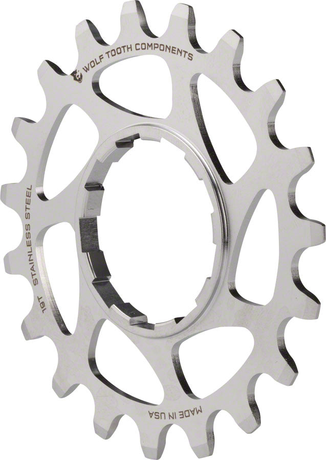 NEW Wolf Tooth Single Speed Stainless Steel Cog: 19T, Compatiblewith 3/32" Chains - Around the Cycle
