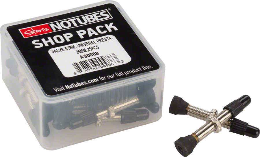 NEW Stan's NoTubes Brass Valve Stems - 35mm, 25-pack - Around the Cycle
