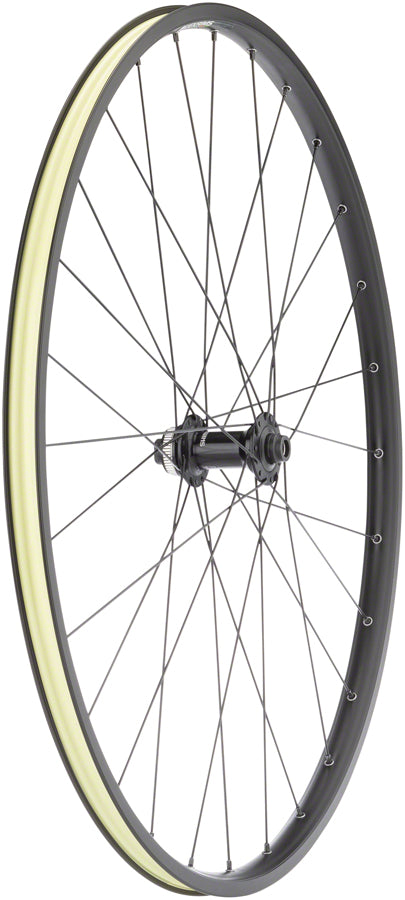 NEW Quality Wheels Value Double Wall Series Disc Front Front Wheel - 700, 12 x 100mm, Center-Lock, Black - Around the Cycle
