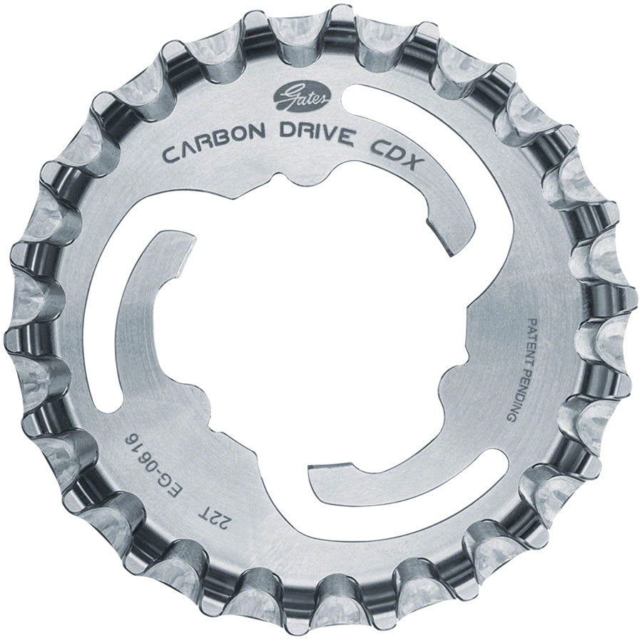 NEW Gates Carbon Drive CDX CenterTrack 3-Lobe SureFit™ Rear Sprocket - 22t, Shimano/SRAM 3-Lobe, Silver - Around the Cycle