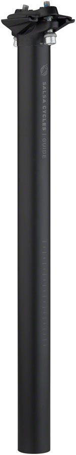 NEW Salsa Guide Seatpost 27.2 x 400mm 0mm Offset Black