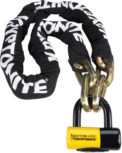 NEW Kryptonite New York Fahgettaboudit Chain 1415 and Disc Lock: 5' (150cm)