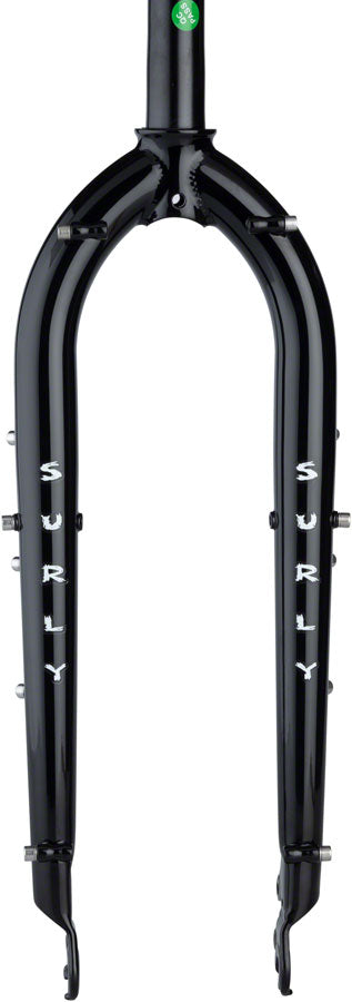 NEW Surly Bridge Club Cyclocross/Hybrid Fork Surly Bridge Club 27.5" Fork, 9 x 100mm QR, 1-1/8" Straight Steerer, Dark Black - Around the Cycle