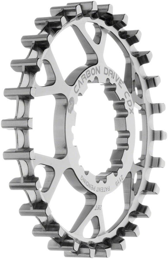 NEW Gates Carbon Drive CDX CenterTrack Freehub 9-Spline Rear Sprocket - 26t, Shimano 9-Spline, Silver - Around the Cycle