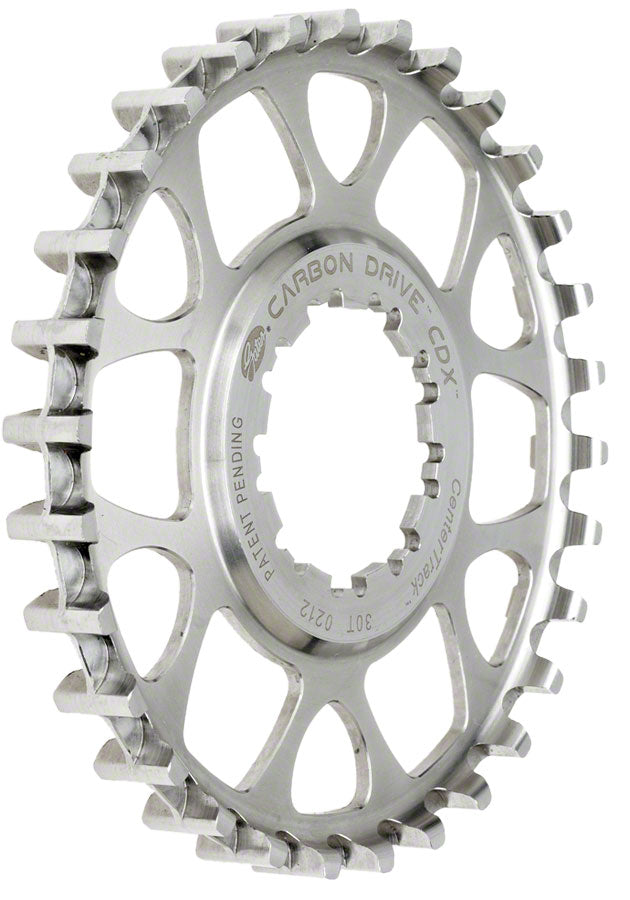 NEW Gates Carbon Drive CDX CenterTrack Freehub 9-Spline Rear Sprocket - 30t, Shimano 9-Spline, Silver - Around the Cycle