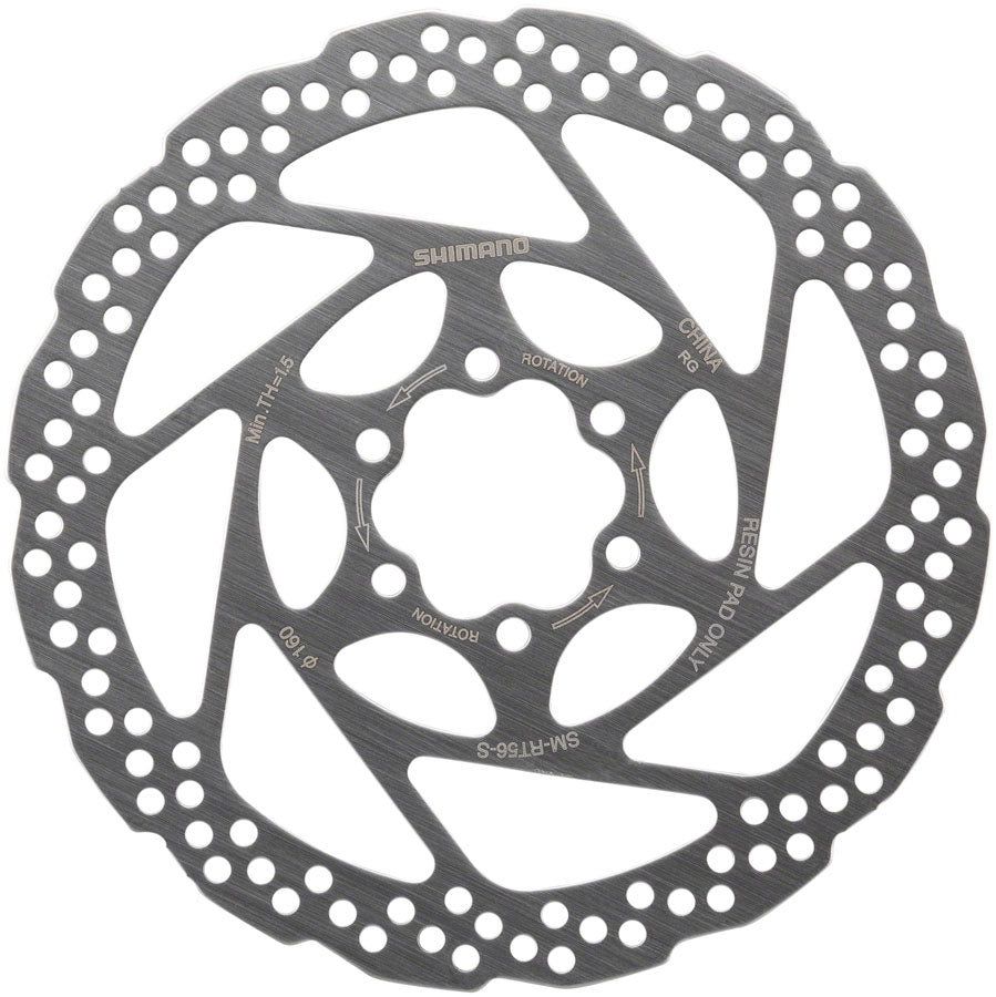 NEW Shimano Deore SM-RT56-S Disc Brake Rotor - 160mm, 6-Bolt, For Resin Pads Onl