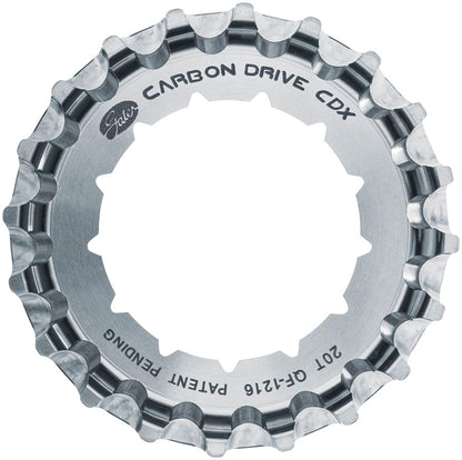 NEW Gates Carbon Drive CDX:EXP Centerlock Rear Sprocket - 20t, Rohloff Splined, Silver - Around the Cycle