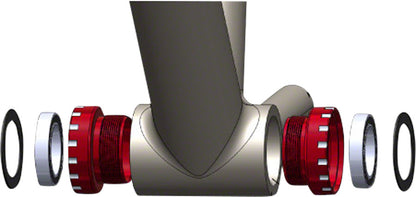 NEW BSA Threaded BB, Mountain, 24/22mm Base Model, Black