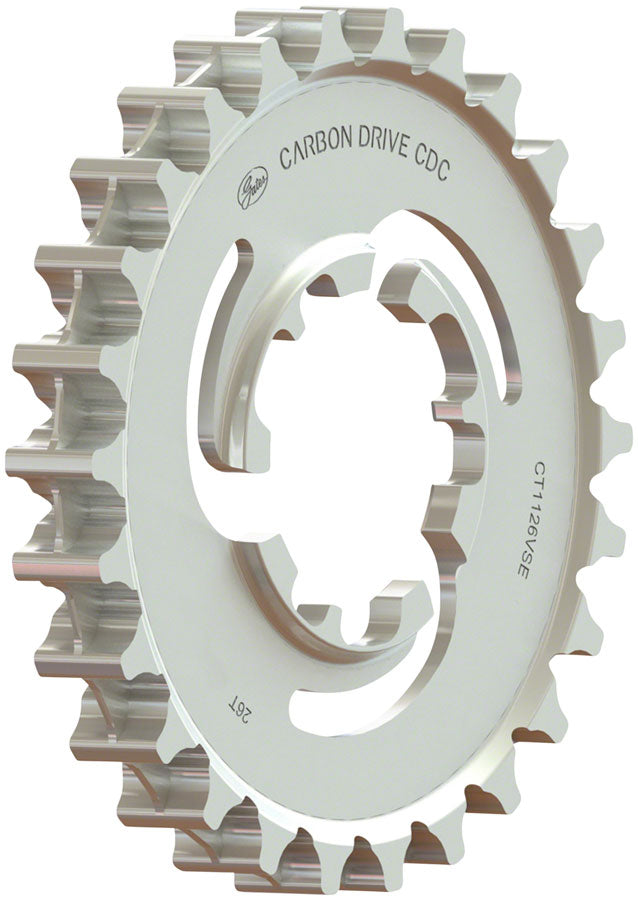 NEW Gates Carbon Drive CDC CenterTrack Rear Sprocket for Enviolo - 26t, Silver - Around the Cycle