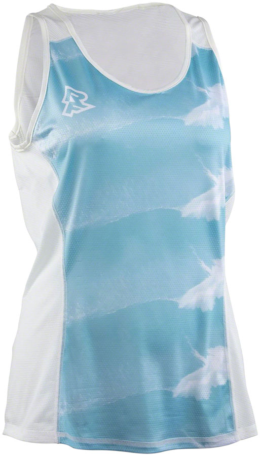 NEW RaceFace Wave Tank Jersey - Sky, Sleeveless, Women's, Small - Around the Cycle