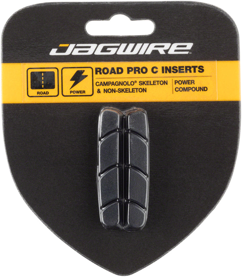 NEW Jagwire Road Pro C Brake Pad Inserts Campagnolo Friction Fit, Black