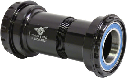 NEW Wheels Manufacturing BB30A Frame to Hollowtech II Spindle Outboard Thread Together Bottom Bracket, Black