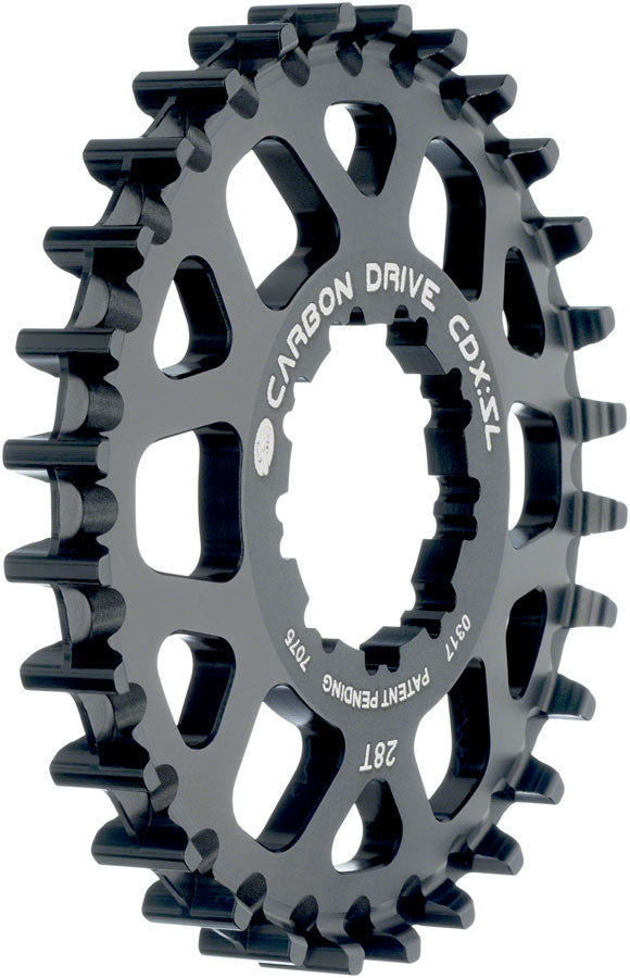 NEW Gates Carbon Drive CDX:SL CenterTrack Freehub 9-Spline Rear Sprocket - 28t, Shimano 9-Spline, Black - Around the Cycle