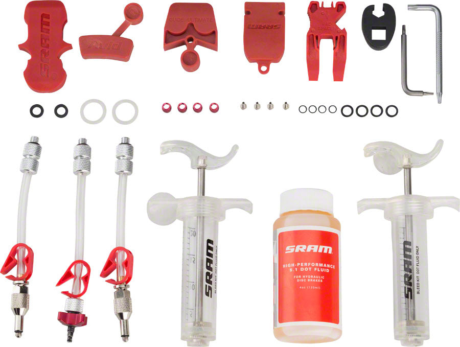 NEW SRAM Pro Disc Brake Bleed Kit - For SRAM X0, XX, Guide, Level, Code, HydroR, and G2, with DOT Fluid