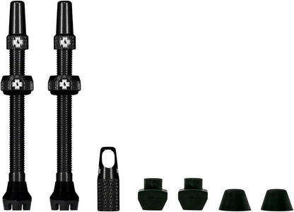 NEW Muc-Off V2 Tubeless Valve Kit - Black 60mm Pair