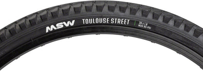NEW MSW Toulouse Street Tire - 26 x 1.9, Wirebead, Black, 33tpi - Around the Cycle