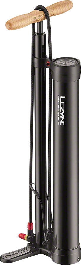 NEW Lezyne Pressure Overdrive Floor Pump: Black - Around the Cycle