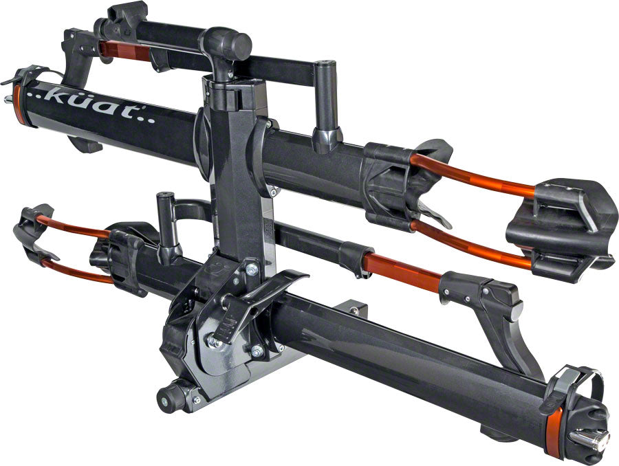 NEW Kuat NV 2.0 Hitch Bike Rack - 2-Bike, 2" Receiver, Metallic Gray/Orange