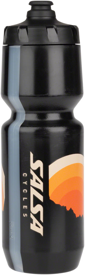 NEW Salsa Dawn Patrol Purist Water Bottle - Black, Orange, 26oz - Around the Cycle