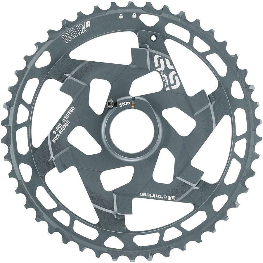 NEW e*thirteen Helix R Aluminum Cluster - 11-Speed, 46t, Gray