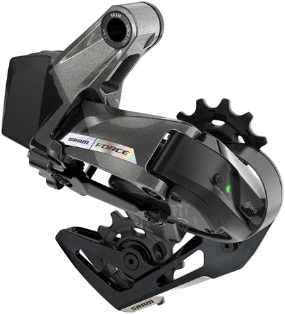 NEW SRAM Force XPLR AXS eTap Rear Derailleur - 12-Speed, Medium Cage, 44t Max, (Battery Not Included), Iridescent Gray, D2 - Around the Cycle