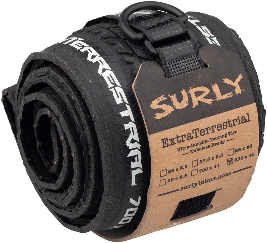 NEW Surly ExtraTerrestrial Tire Surly ExtraTerrestrial Tire - 650b x 46, Tubeless, Folding, Black, 60tpi
