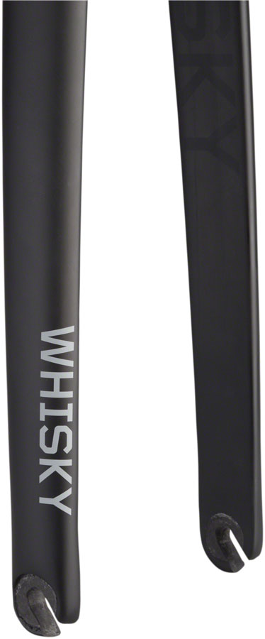 NEW Whisky Parts Co. No.7 Plus Road Fork WHISKY No.7 RD+ Fork - QR, 1-1/8" Straight Carbon Steerer, Mid Reach Rim Brake, Matte Black - Around the Cycle