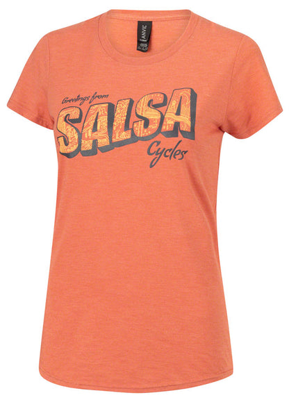 NEW Salsa Wish You Were Here T-Shirt - Women's, Orange - Around the Cycle