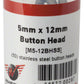 NEW Wheels Manufacturing M5 x 12MM Button Head Stainless Bottle/50