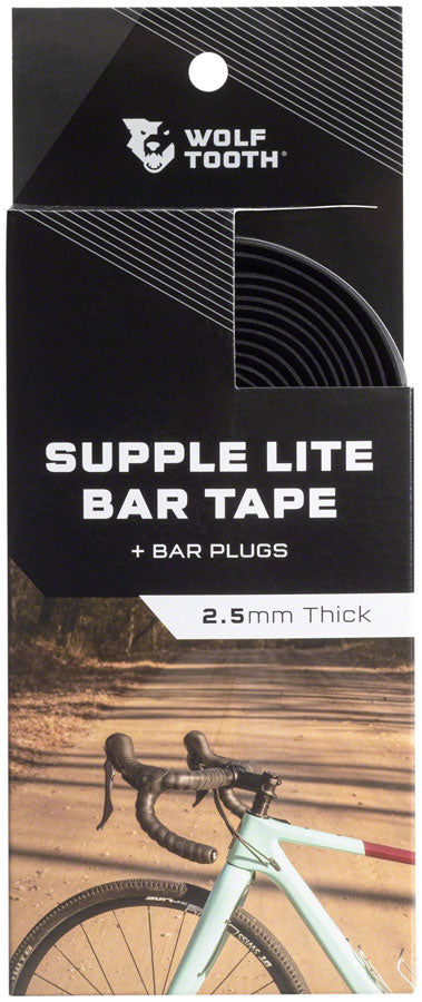 NEW Wolf Tooth Supple Lite Bar Tape - Black - Around the Cycle
