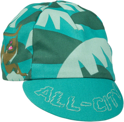 NEW All-City Night Claw Cycling Cap - Teal, Spruce Green, Ochre Brown, One Size - Around the Cycle
