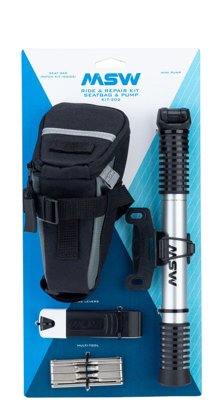 NEW MSW Ride and Repair Kit with Seatbag and Airlift Mini Pump - Around the Cycle