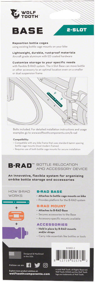 NEW Wolf Tooth B-RAD 2 Base Mount - Around the Cycle