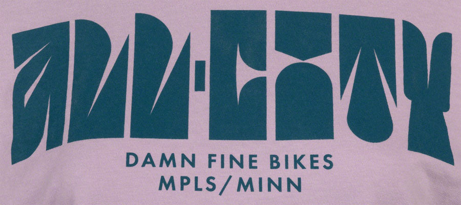 NEW All-City Week-Endo Unisex Long Sleeve T-Shirt - Orchid, Dark Teal, Small - Around the Cycle