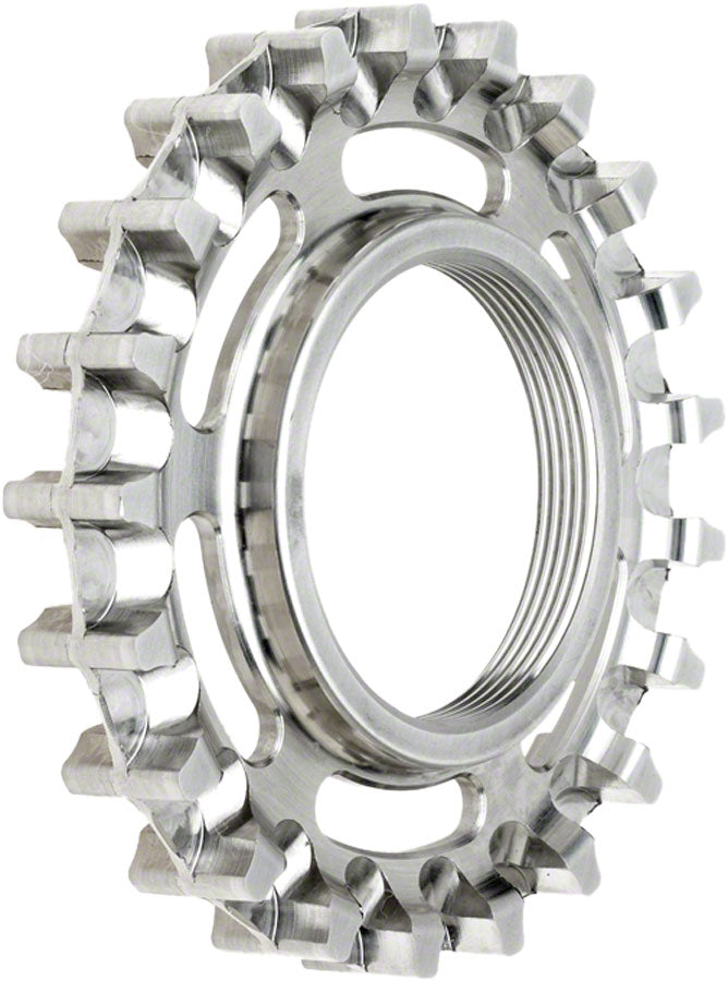 NEW Gates Carbon Drive CDX CenterTrack Thread-On Fixie Rear Sprocket - 21t, Compatible with ISO Fixed Cog Threading, Silver - Around the Cycle
