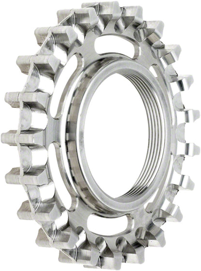 NEW Gates Carbon Drive CDX CenterTrack Thread-On Fixie Rear Sprocket - 21t, Compatible with ISO Fixed Cog Threading, Silver - Around the Cycle
