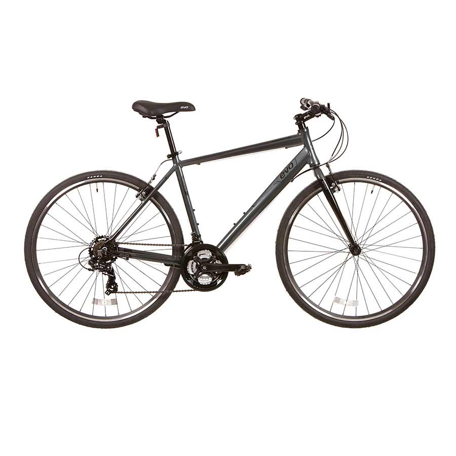 NEW EVO Grand Rapid 3 Commuter Bicycle, 700C, Twilight Grey, 18''