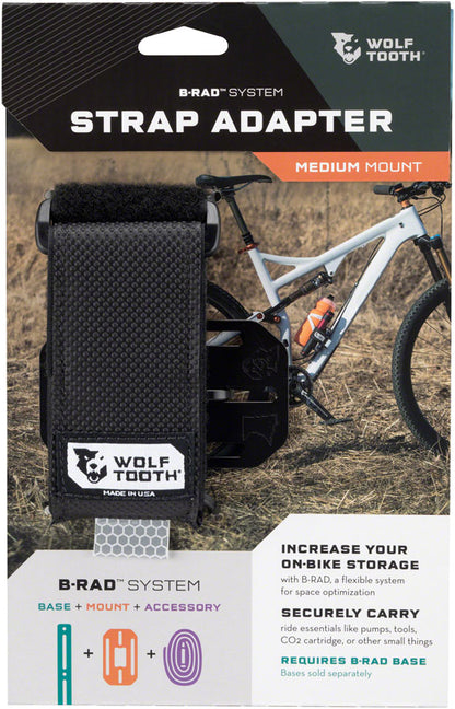 NEW Wolf Tooth B-RAD Accessory Strap Mount - Around the Cycle