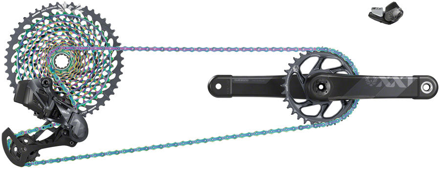 NEW SRAM XX1 Eagle AXS Electronic Groupset: 175mm Boost 34t DUB Crank, Trigger Shifter, Rear Derailleur, 12 Speed 10-50t Cassette and Chain