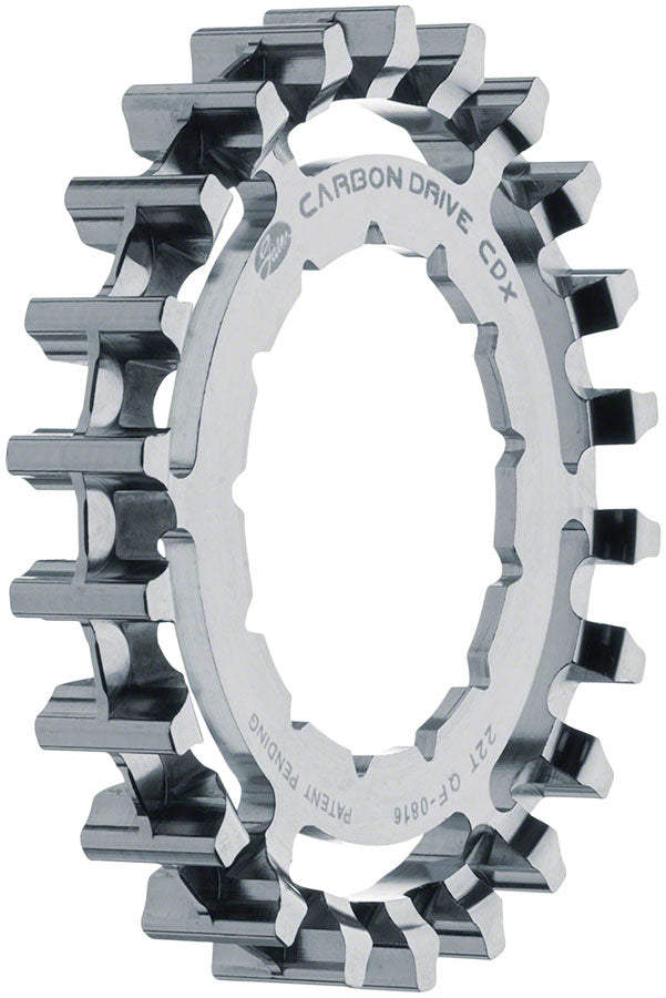 NEW Gates Carbon Drive CDX:EXP Centerlock Rear Sprocket - 22t, Rohloff Splined, Silver - Around the Cycle