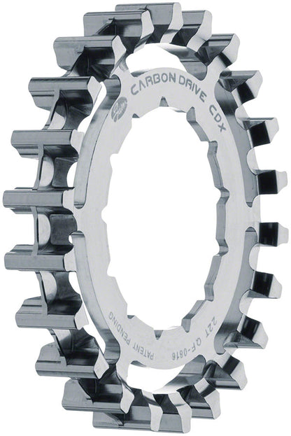 NEW Gates Carbon Drive CDX:EXP Centerlock Rear Sprocket - 22t, Rohloff Splined, Silver - Around the Cycle