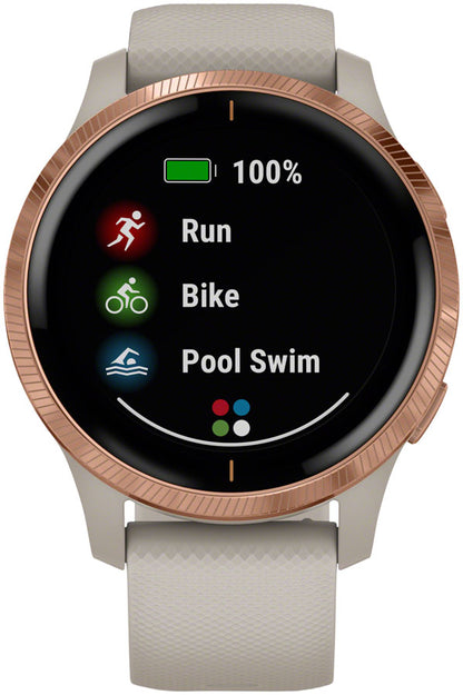 NEW Garmin Venu GPS Watch - Light Sand/Rose Gold
