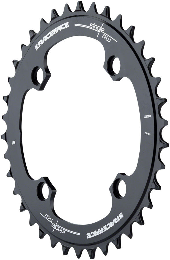 NEW RaceFace Narrow Wide Chainring: 104mm BCD, 36t, Black - Around the Cycle