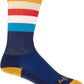 NEW Salsa Team Polytone Sock - 8 inch, Navy, w/ Stripes, Large/X-Large