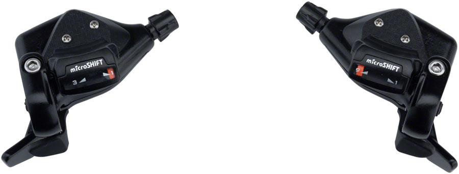 NEW microSHIFT TS71 Thumb Tap Shifter Set, 9-Speed, Triple, Optical Gear Indicator, Shimano Compatible