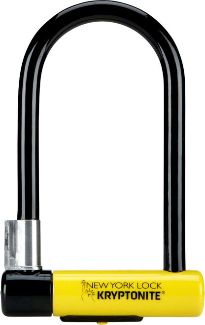 NEW Kryptonite New York U-Lock - 4 x 8", Keyed, Black, Includes bracket
